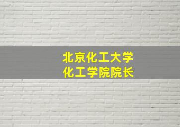 北京化工大学 化工学院院长